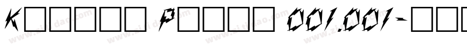 Kladez Plain 001.001字体转换